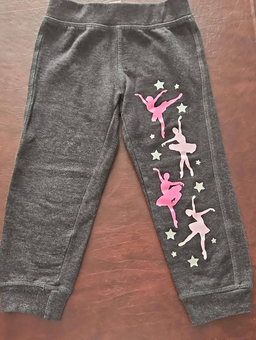 Instant Message Toddler Girls 3T Grey Ballerina jogger